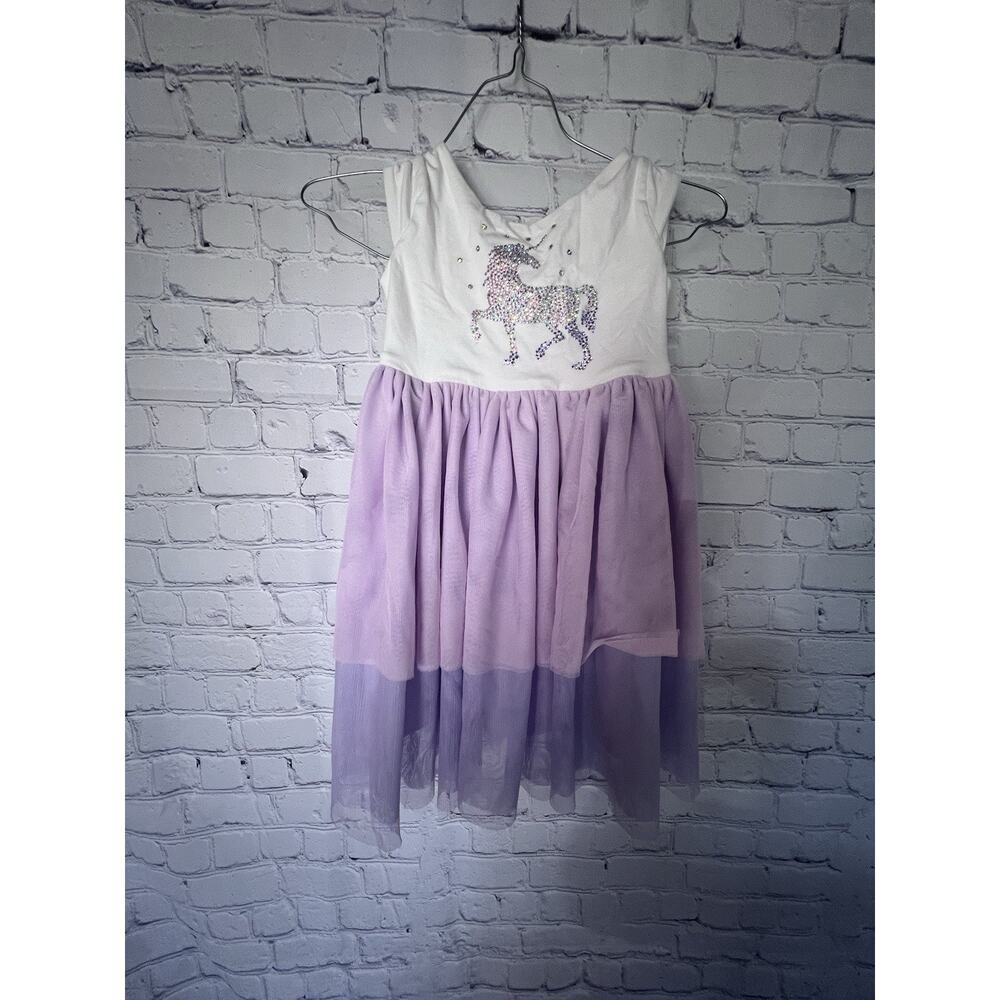 Girls Ava And Yelly Unicorn Dress Size 6